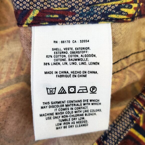 Anthropologie Elevenses Geo Safari Vest Women Size Small Utility Pockets Belt - Picture 12 of 12